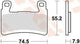 TRW BREAKPAD MCB 850 TRQ SIN.METAL RACING