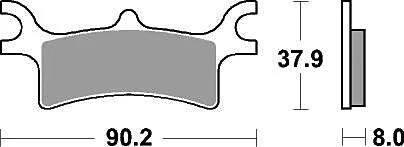 TRW Bremsblock MCB 798 Si gesinterte Metall