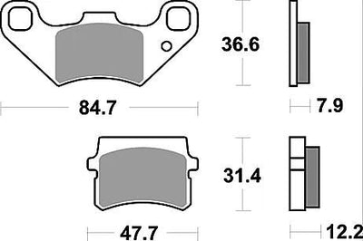 TRW BREAKPAD MCB 807 Bio -Standard