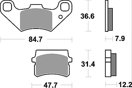 TRW BREAKPAD MCB 807 Bio -Standard