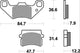 TRW BREAKPAD MCB 807 Bio -Standard