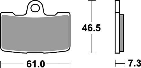 TRW Bremsblock MCB 810 SV Sintered Metall