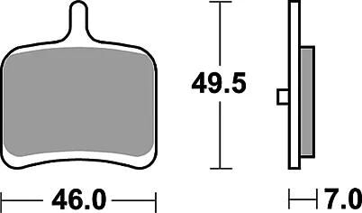 TRW BREAKPAD MCB 811 Sintertes Metall