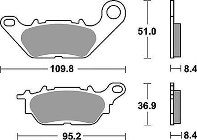 TRW -Bremsbelastung MCB 812 Bio -Standard