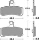 TRW BREAKPAD MCB 813 SV Sintered Metall
