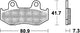 TRW BREAKPAD MCB 534 SRM Sintered Metall