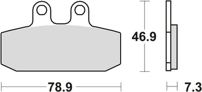TRW BREAKPAD MCB 557 SRM Sintered Metall