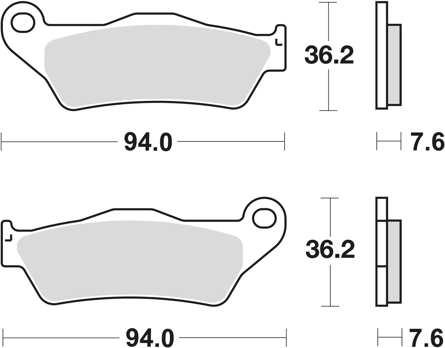 TRW Bremsblock MCB 648 SRM Sintered Metall