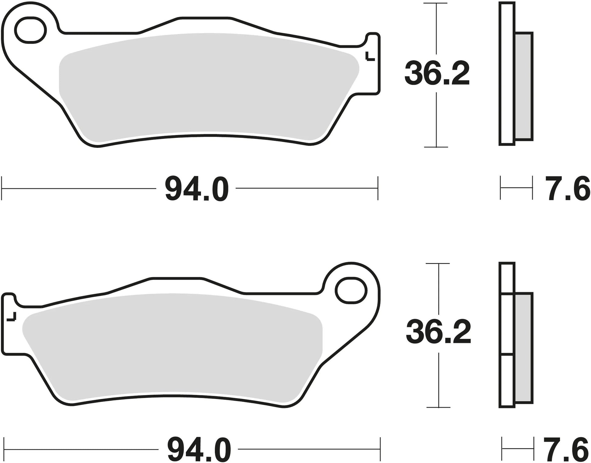 TRW Bremsblock MCB 648 SRM Sintered Metall