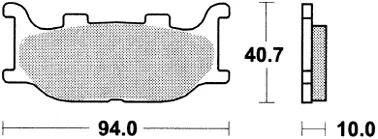 TRW Bremsblock MCB 666 SRM Sintered Metall