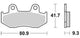 TRW BREAKPAD MCB 685 SRM Sintered Metall