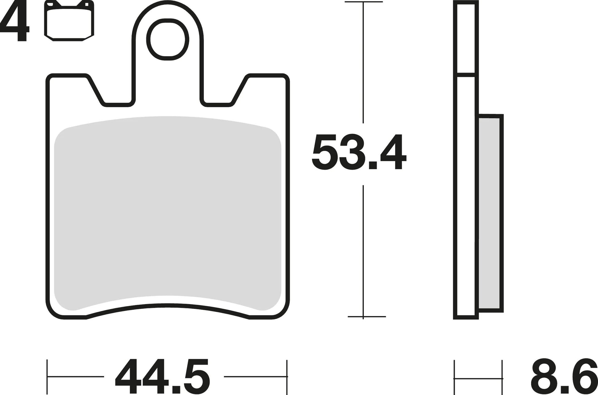 TRW Bremsblock MCB 706 SV Sintered Metall
