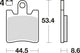 TRW Bremsblock MCB 706 SV Sintered Metall