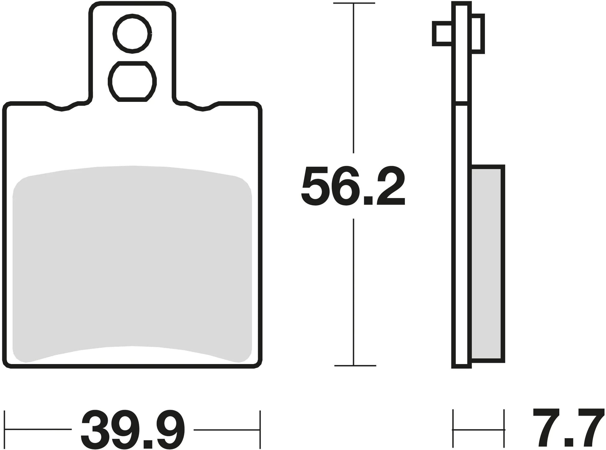 TRW -Bremsbeläge MCB 708 EC Bio