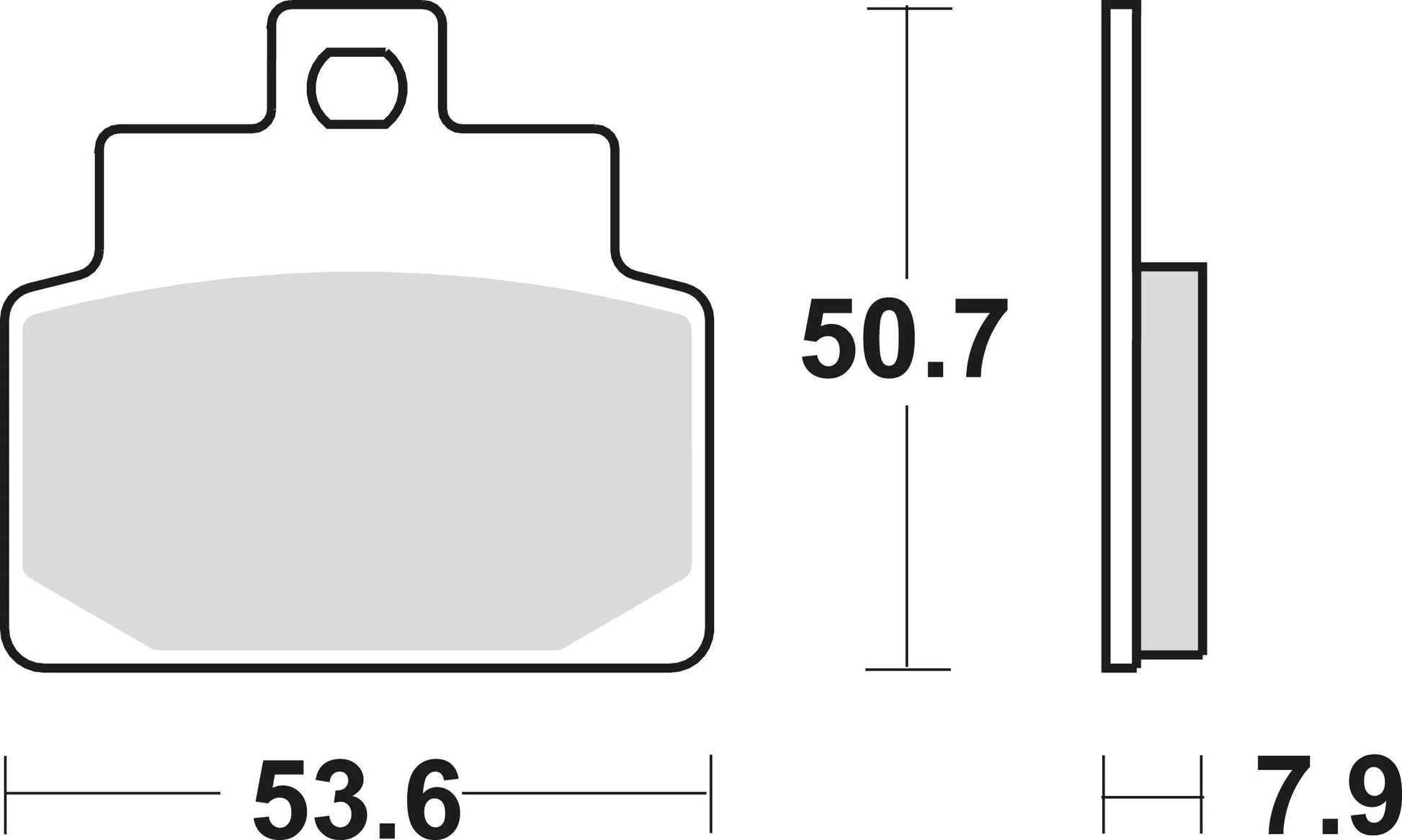 TRW BREAKPAD MCB 709 SRM Sintered Metall