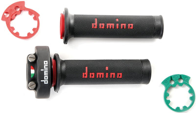 Domino Gasdrehgriffhalterung xm2. Gasgriffe Alu SW 2-Zug, Griff XM2