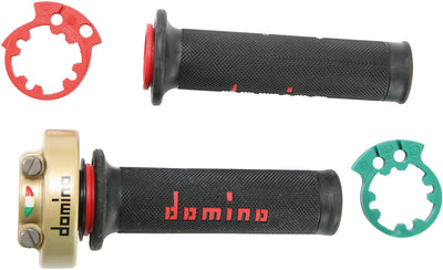 Domino Gasdrehgriffhalterung xm2. Gasgriffe Alu Go 2-Zug, Griff xm2