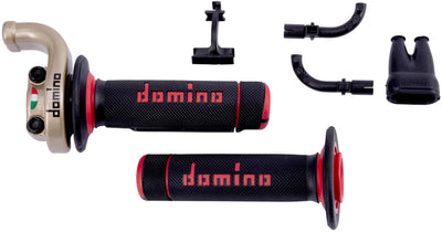 Domino Gasdrehgriffhalterung kre03 . Gasgriffe Alu Go 2-Zug m.Gummi A0