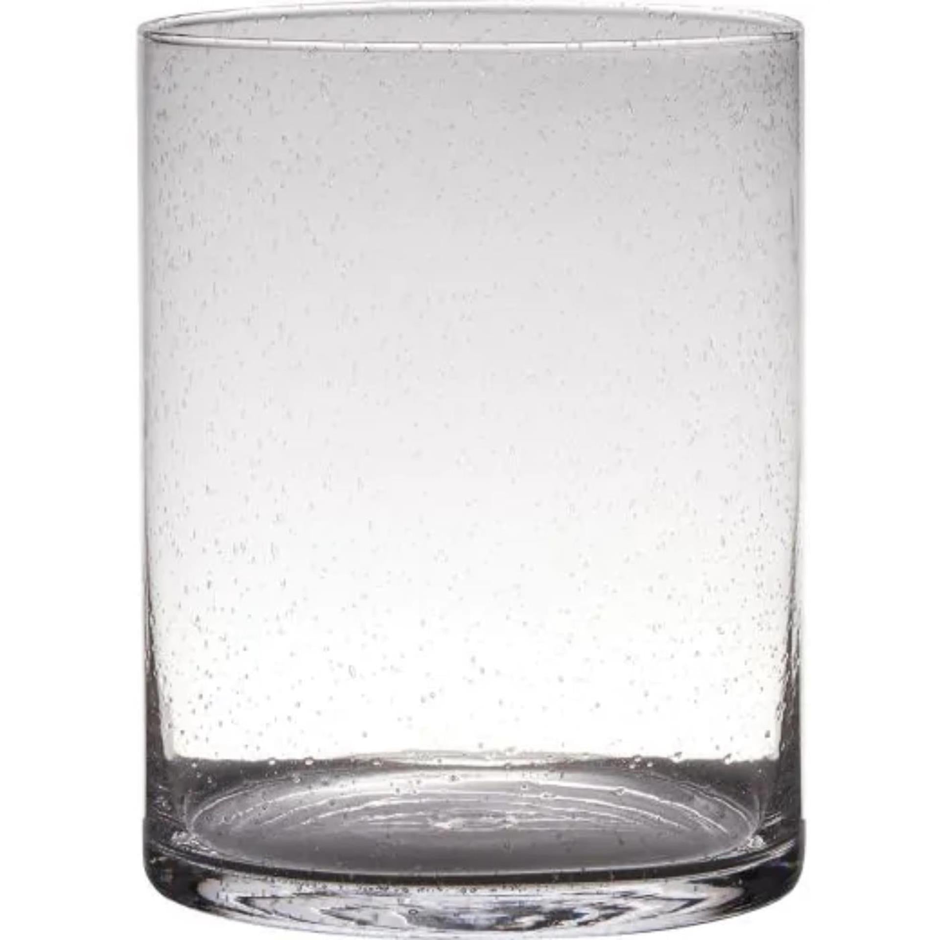 Hakbijl Glaszylindervase Soda Bubbles Glas ø19xh25cm