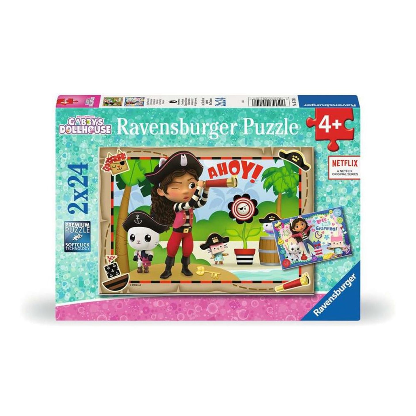 Ravensburger - Gabby's Dollhouse Puzzle 2x24 Stücke