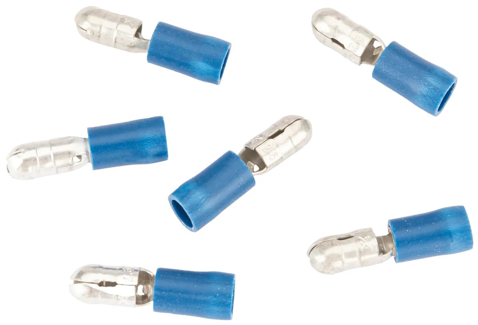 Spahn Rundstecker Rundstecker isoliert blau 100St.