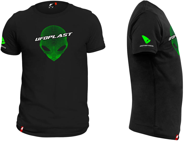 Ufo Pinkeln T-Shirt Freizeitshirt UFO Schwarz Gr. m