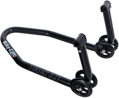 Bike-Lift Fahrradlift Fahrerlagerständer Black Ice Bi-FS Montagetest. Glatteis vor der Universität