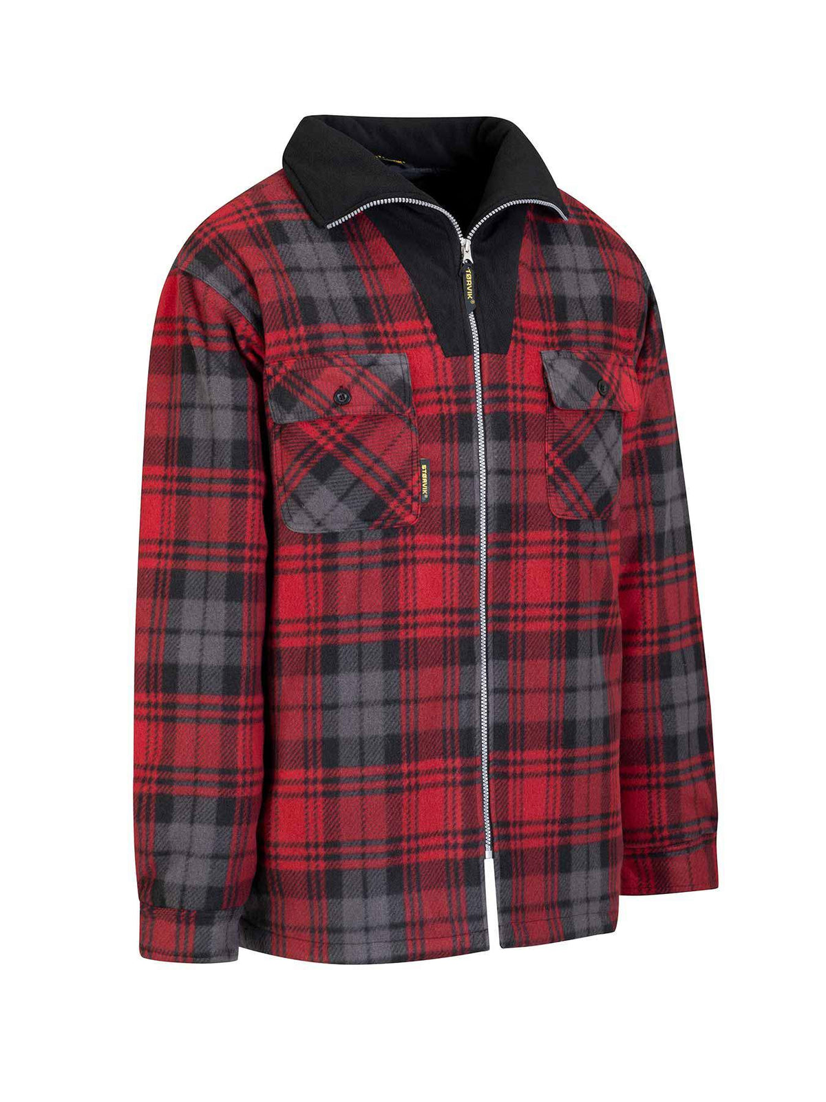 Storvik Produkte Holzfäller-Fleeceweste Stanley Thermo rot schwarz 3XL