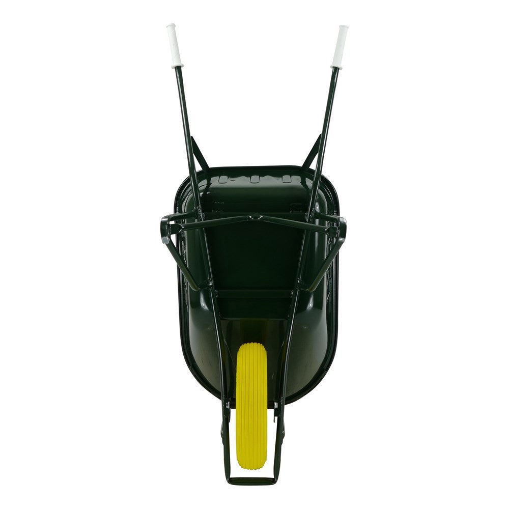 Fort Products Schubkarre 80l, lackiert mit doppelter Bodenplatte und Rad