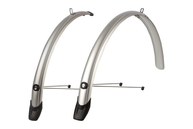 Kotflügelsatz 28 51mm Polisport Towny - Silber