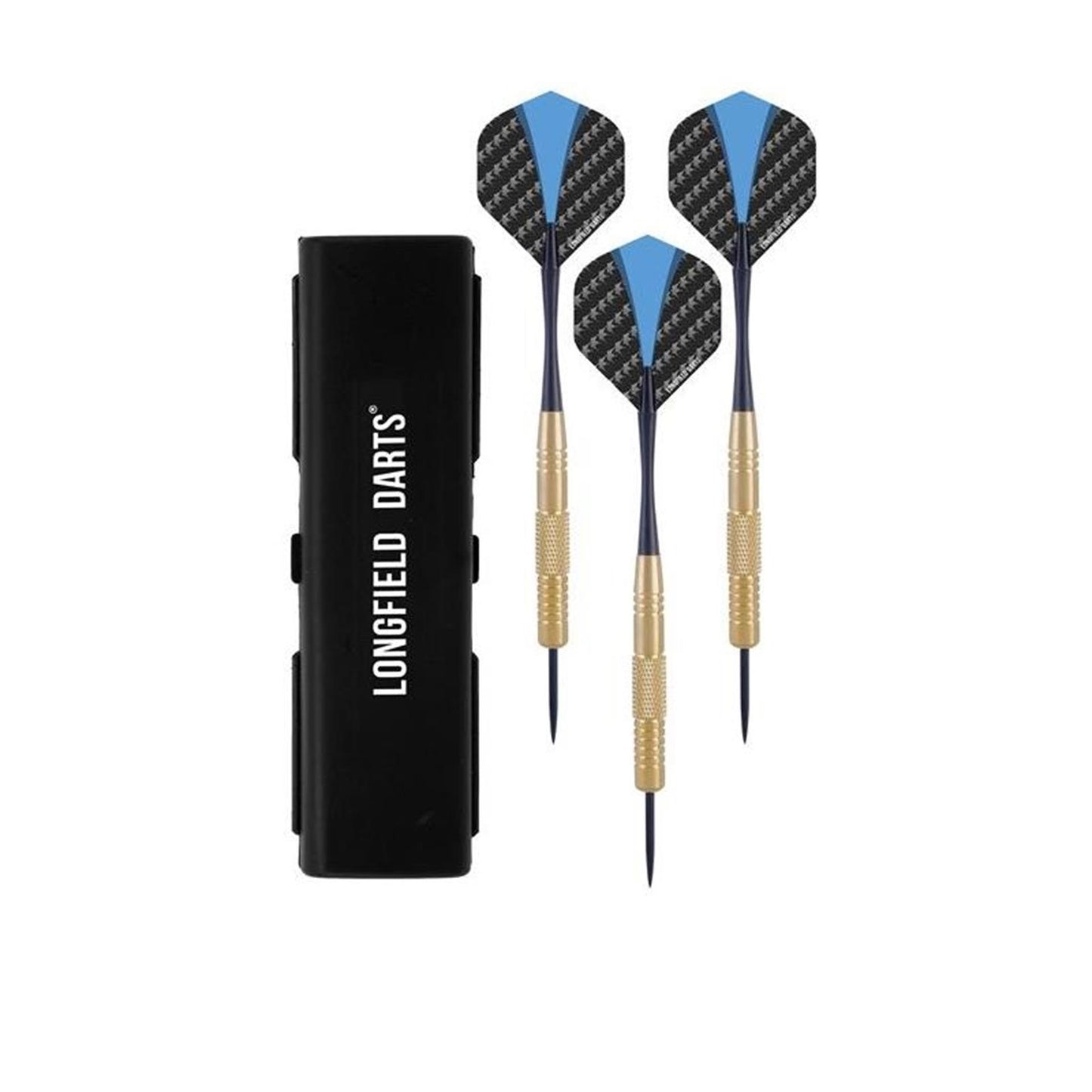 Longfield -Spiele stehlen Tipp Dart Pijl Set 22 Gramm Gold Blue 3 Stück