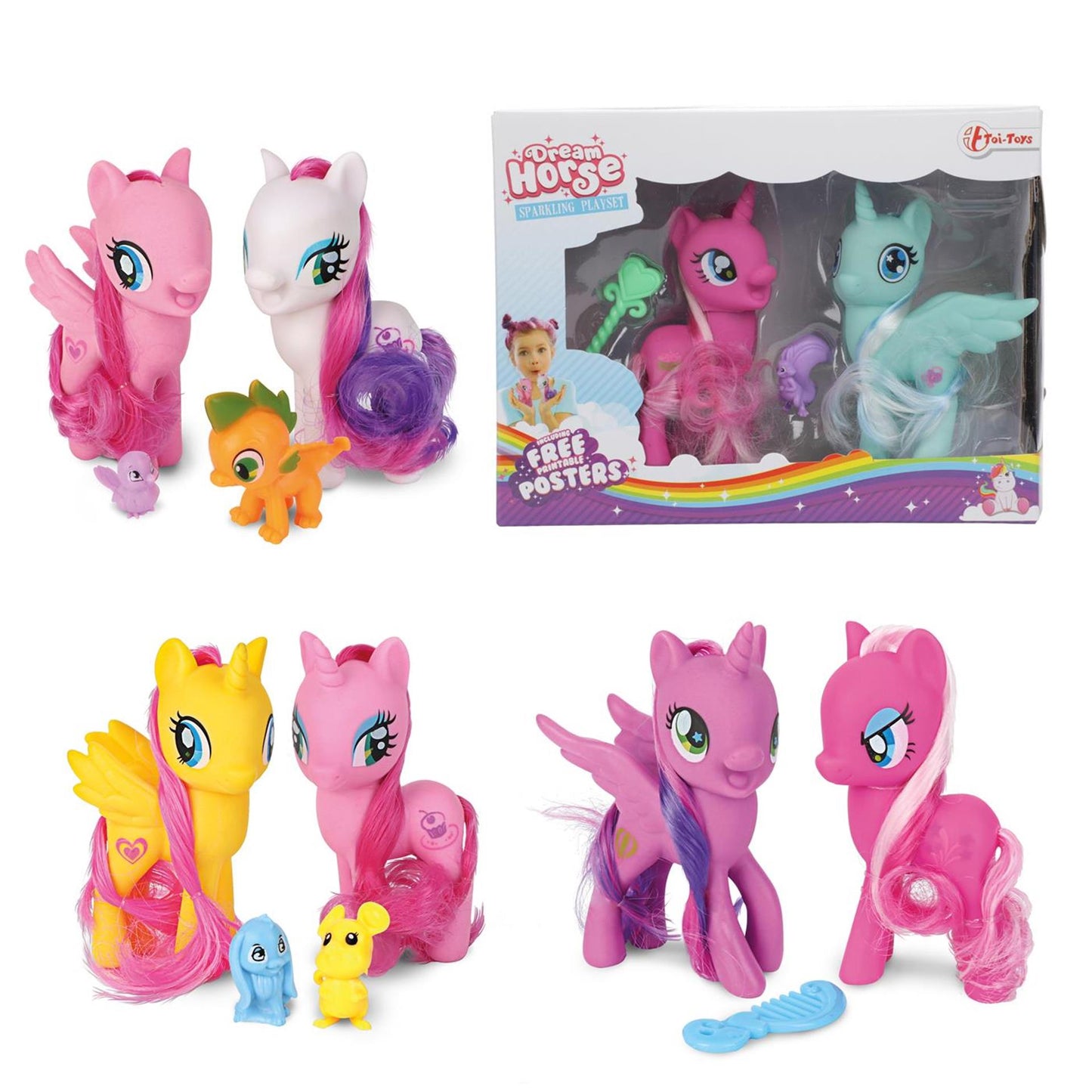 Toi-toys Traumpferd-Set, Fantasy-Pferde