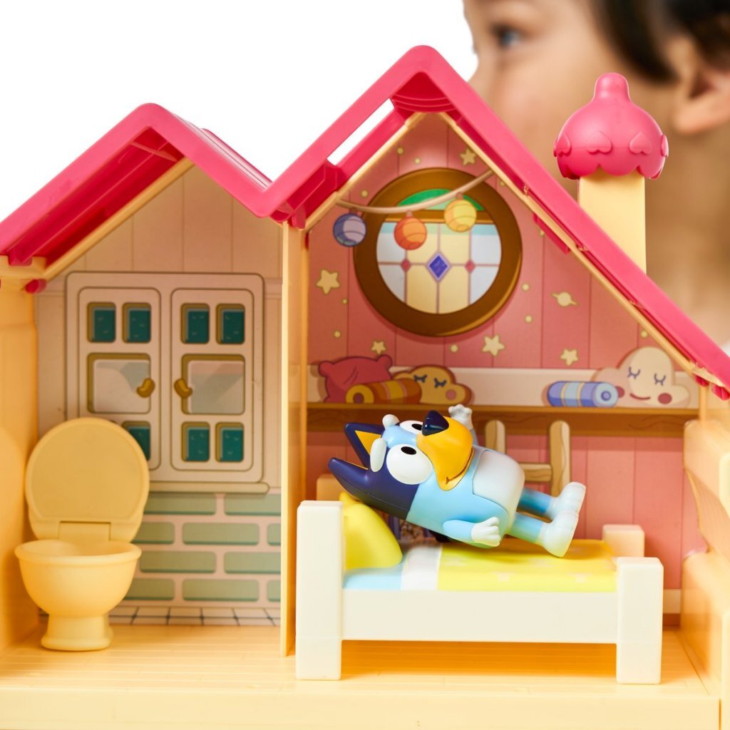 Elchspielzeug Bluey Mini Speelhuis mit Möbeln und Spielfigur