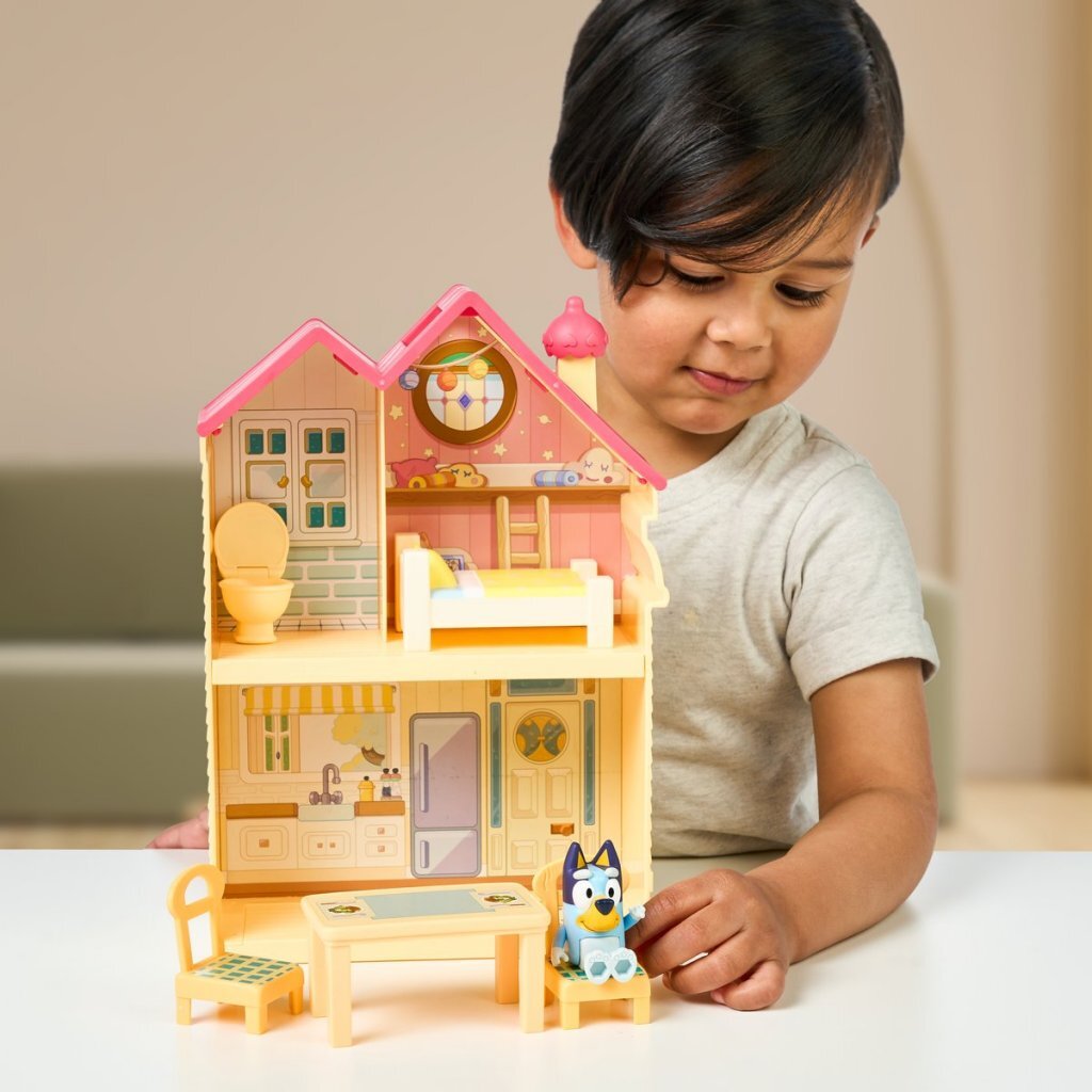 Elchspielzeug Bluey Mini Speelhuis mit Möbeln und Spielfigur