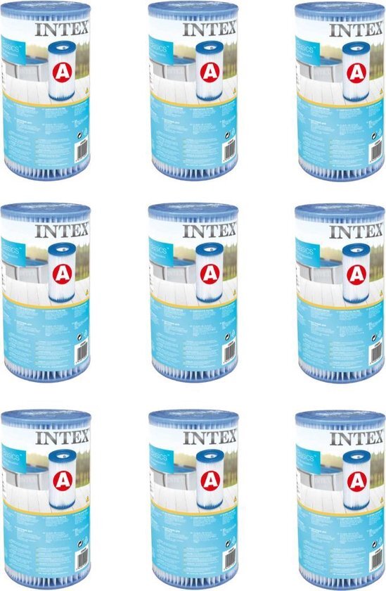 Intex 29000 Filterpatrone Typ A 9 Stücke für Schwimmbad 244 305 366 cm