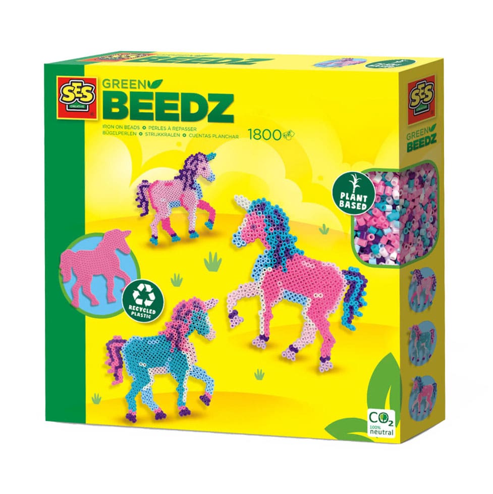 SES Green Beedz - String Perle Set Unicorn