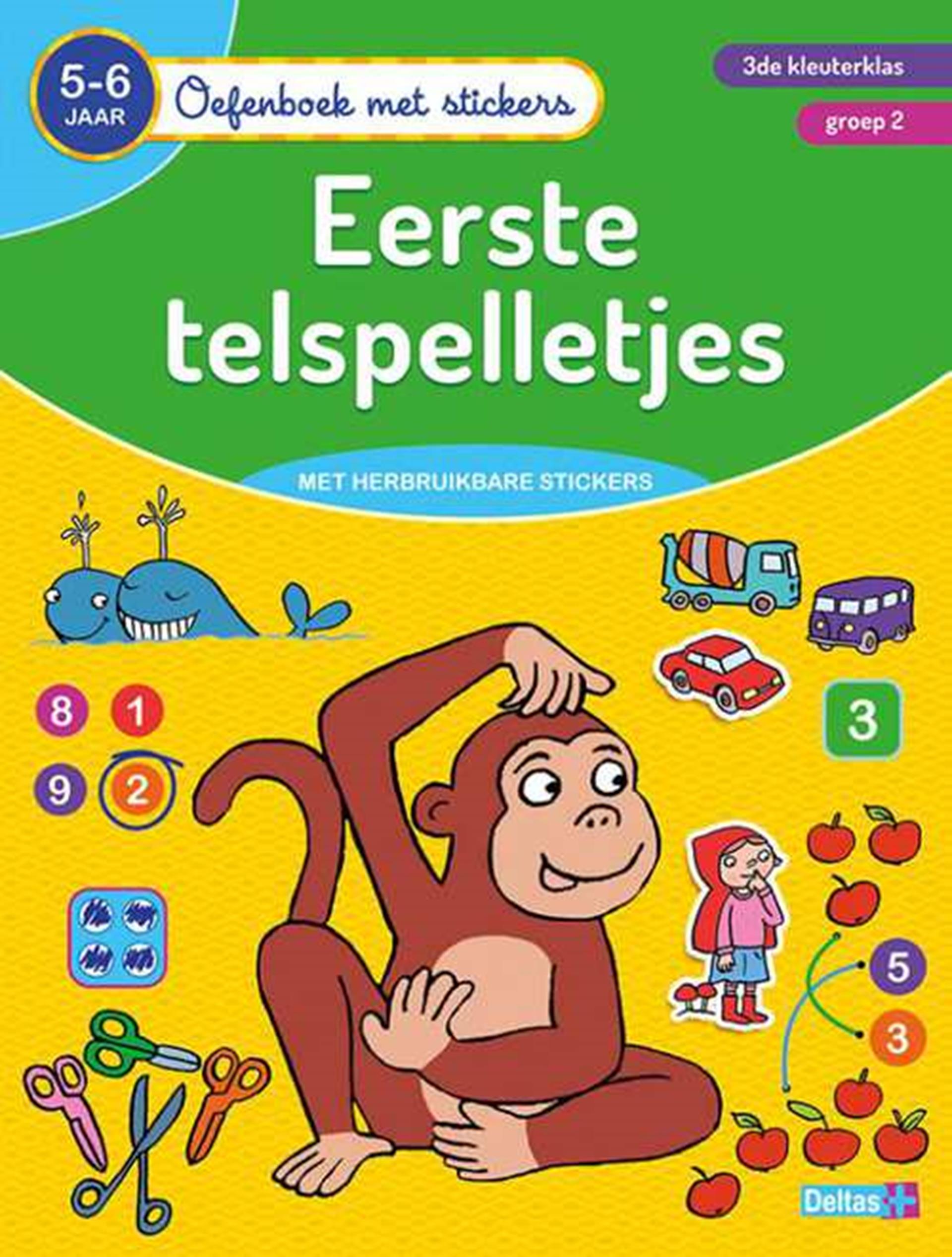 Deltas-Übungsbuch mit Aufklebern Zählspiele (5-6 Jahre)