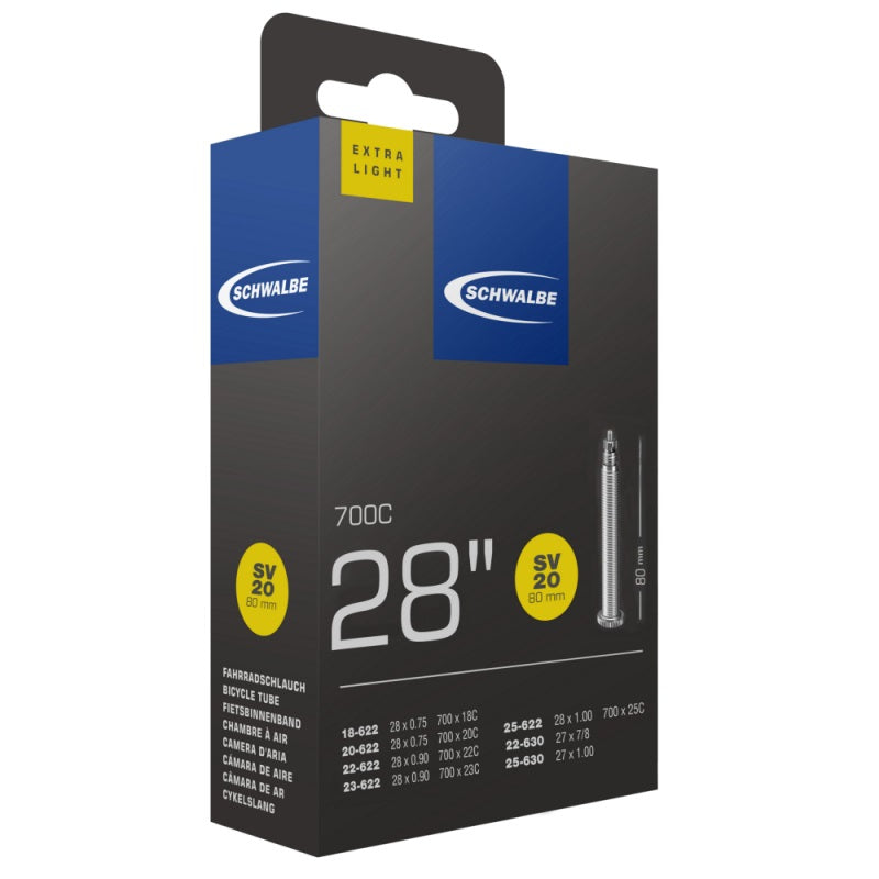 Schwalbe Innenrohr 27 28 x 0,75 1,00 (18 25-622 630) FV 80 mm