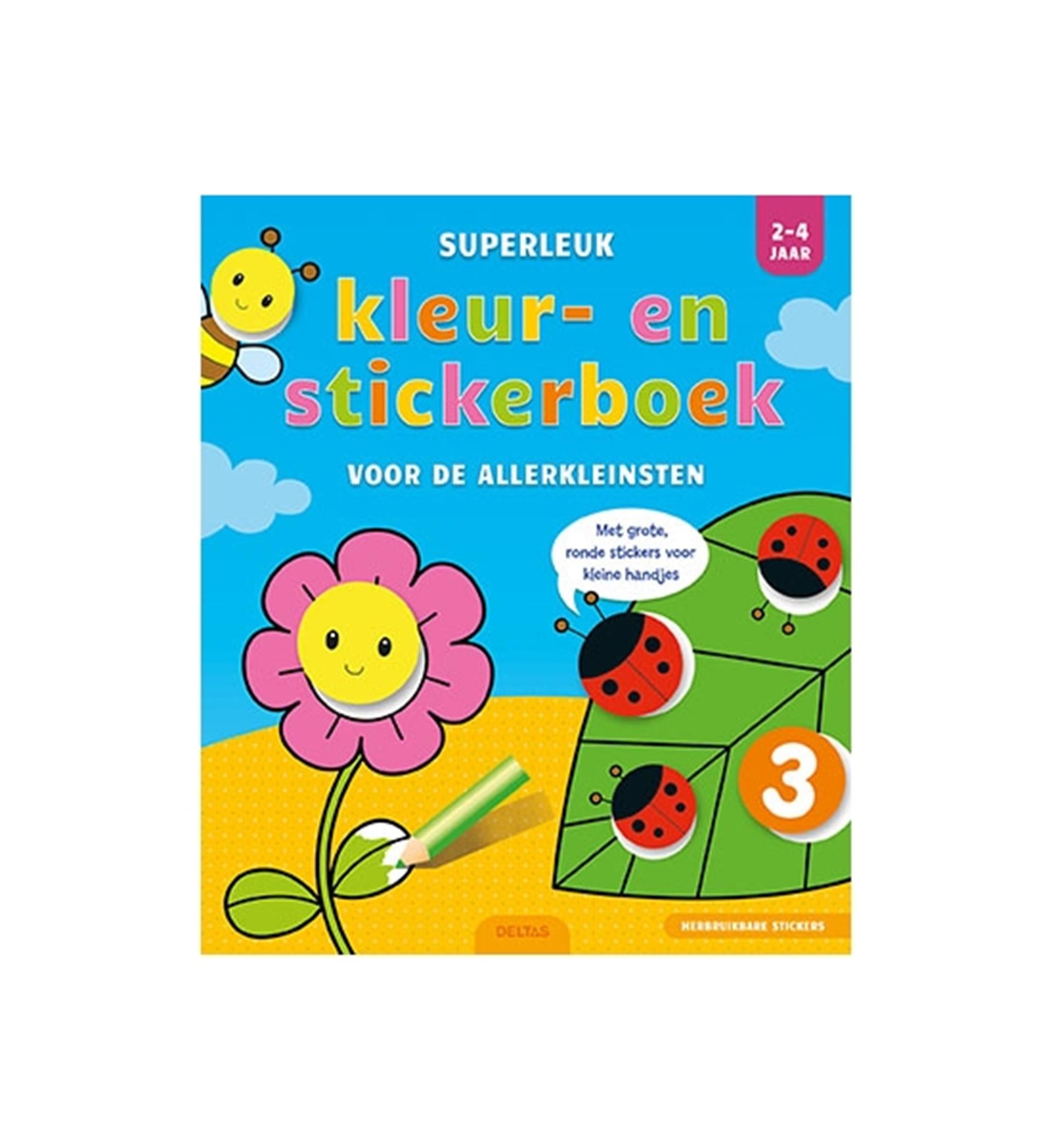 Deltas Super Fun Color Sticker Book für die Kleinen