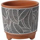 Home-Styling-Blumentopf aus Steingut, 13,7 x 13,2 cm