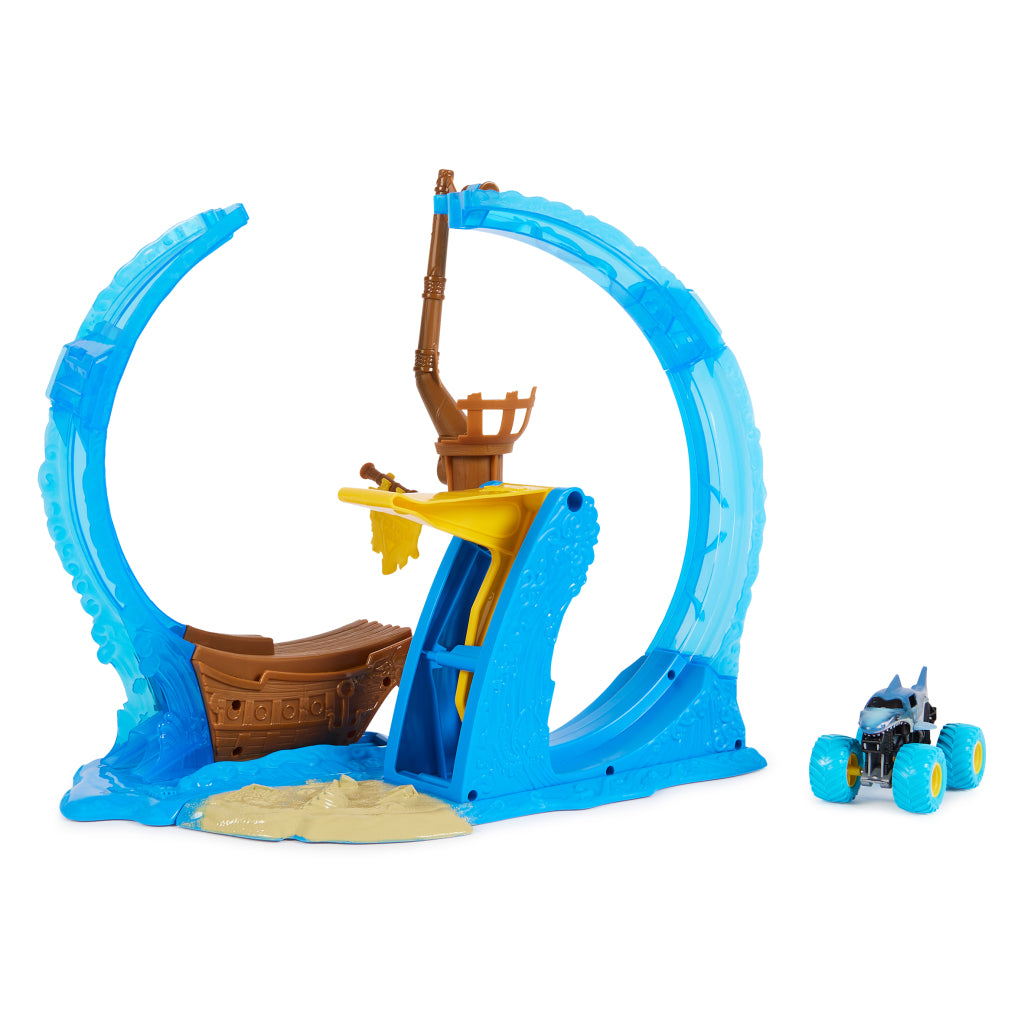 Monster Jam Monster Jam Megalodon Loop oder Doom Stunt Play Set