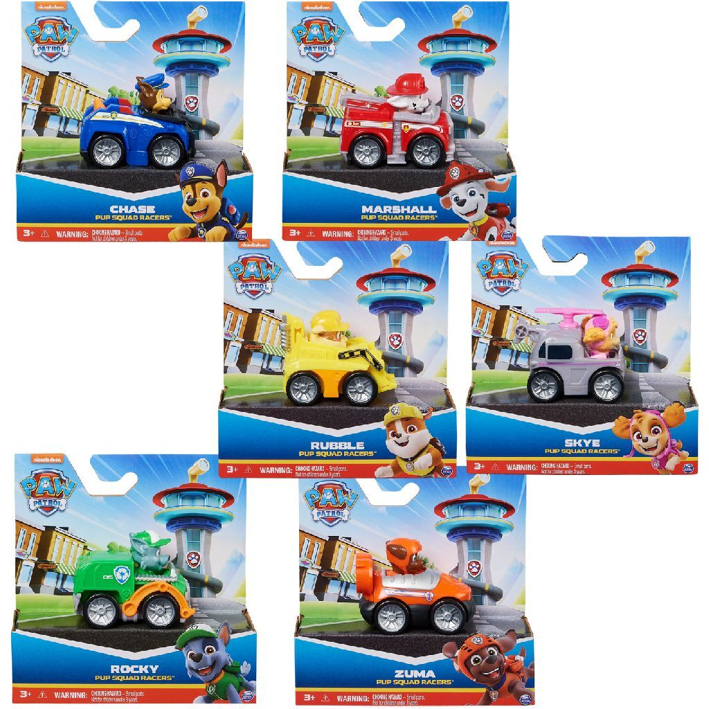 Paw Patrol Pupp Squad Racers Assorti