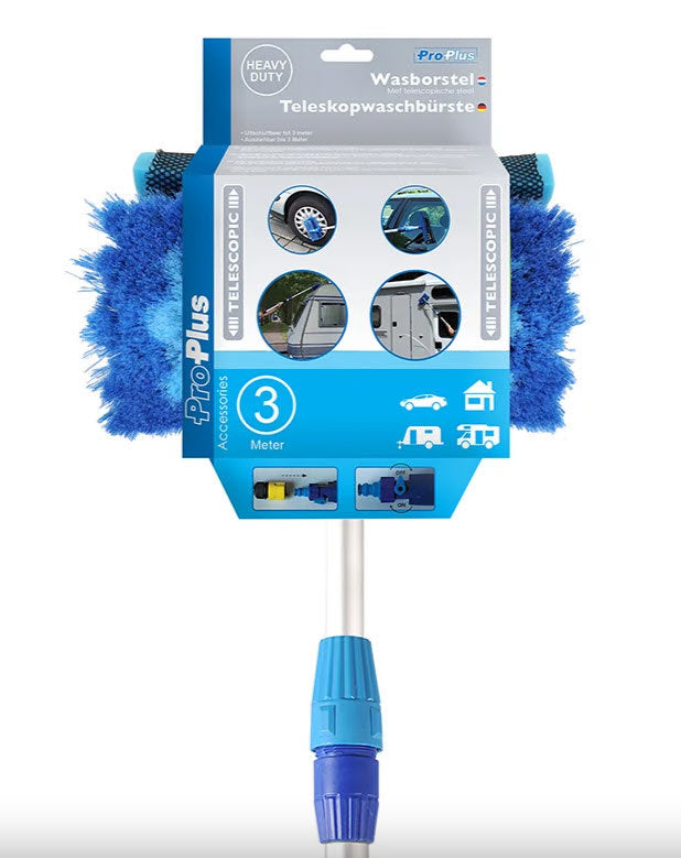 Proplus Teleskop-Waschbürsten-Set 3 m inklusive Schwammabzieher