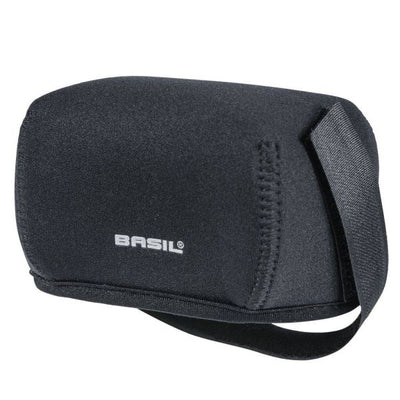 Universal-Neoprenabdeckung Basil für Gepäckträger-Batterieanschluss - schwarz