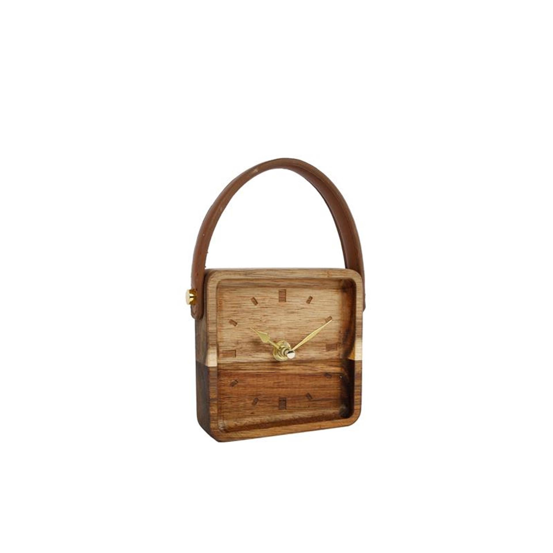 Cosydecor Uhr Vienne Holz 11x11x3,2cm