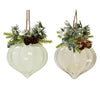 Decoris Weihnachtsanhänger-Ornament-Set bestehend aus 2 Stück ø8cm