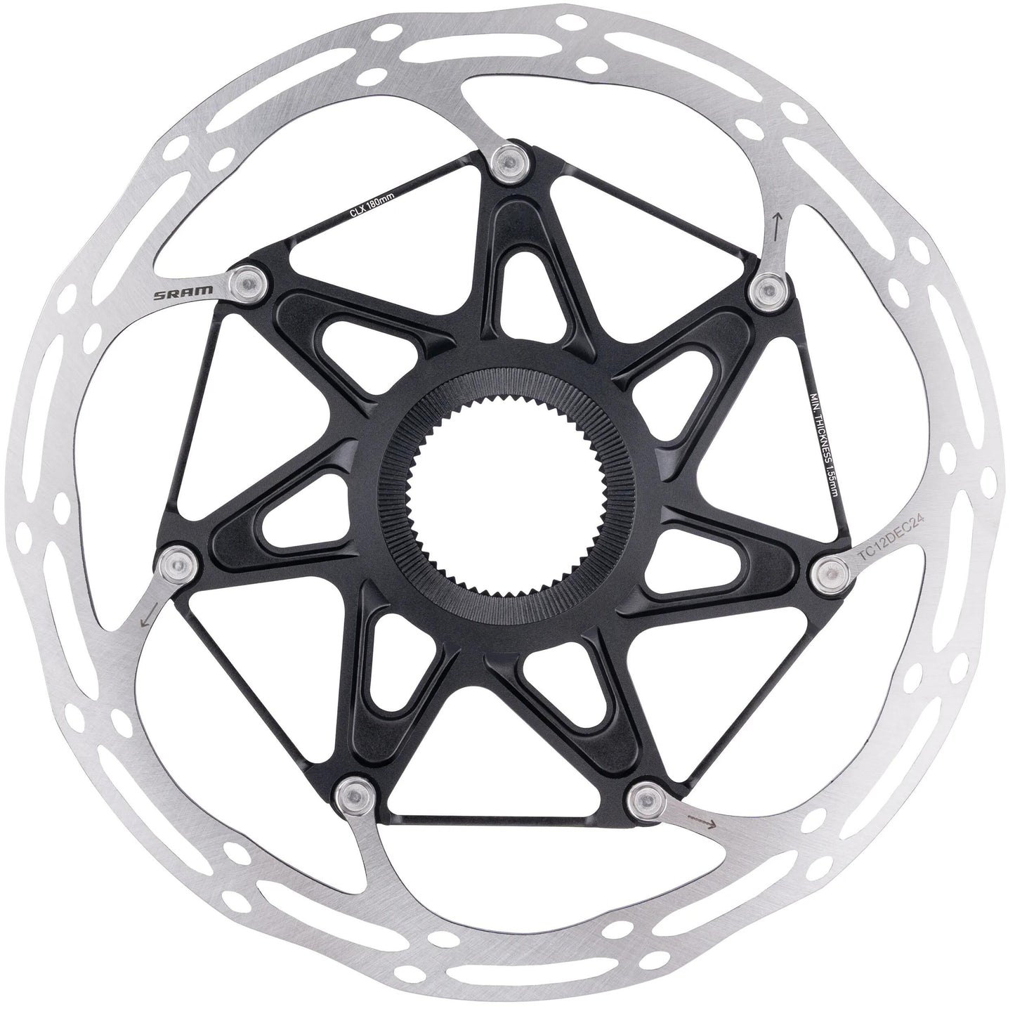 SRAM -Rotor -Mittellinie x 180 mm mit Verriegelung