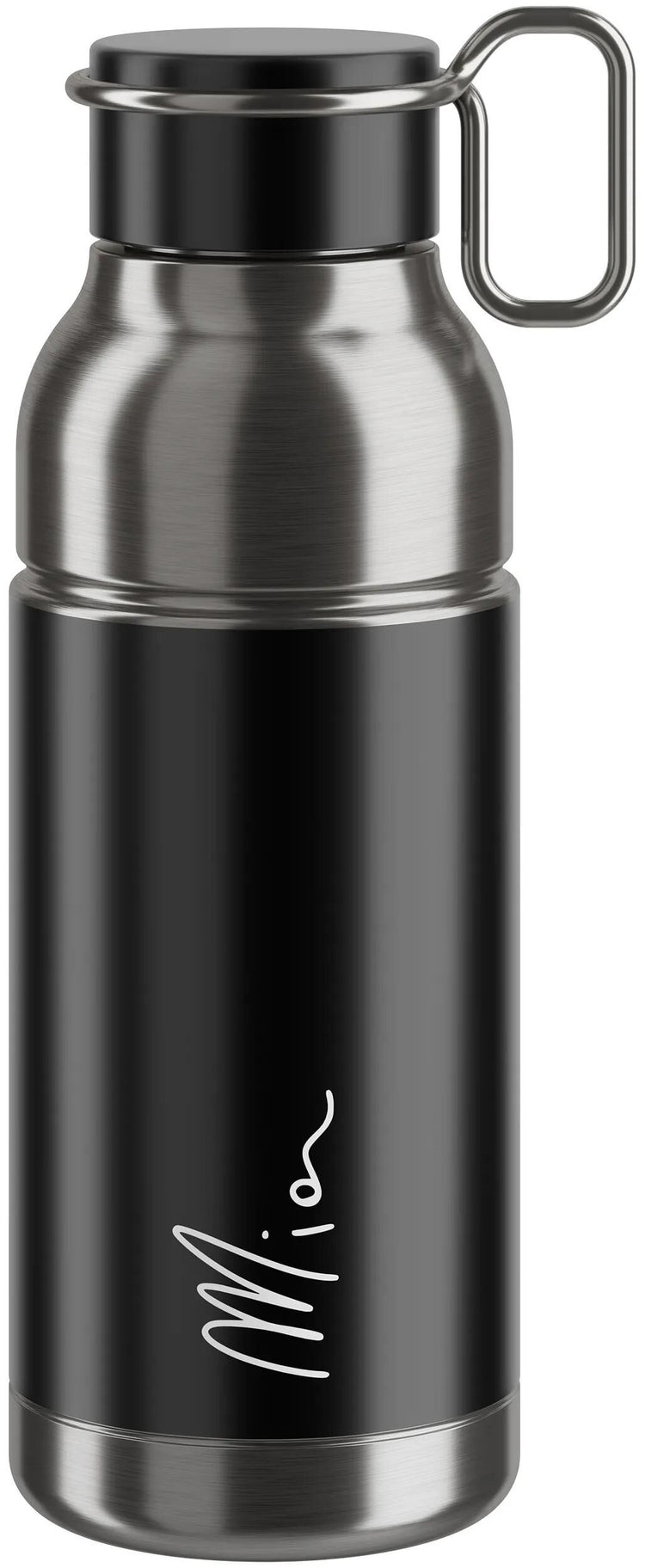 Elite Wasserflasche Mia Edelstahl Flasche Mia Edelstahl 650ml Schwarz Silber