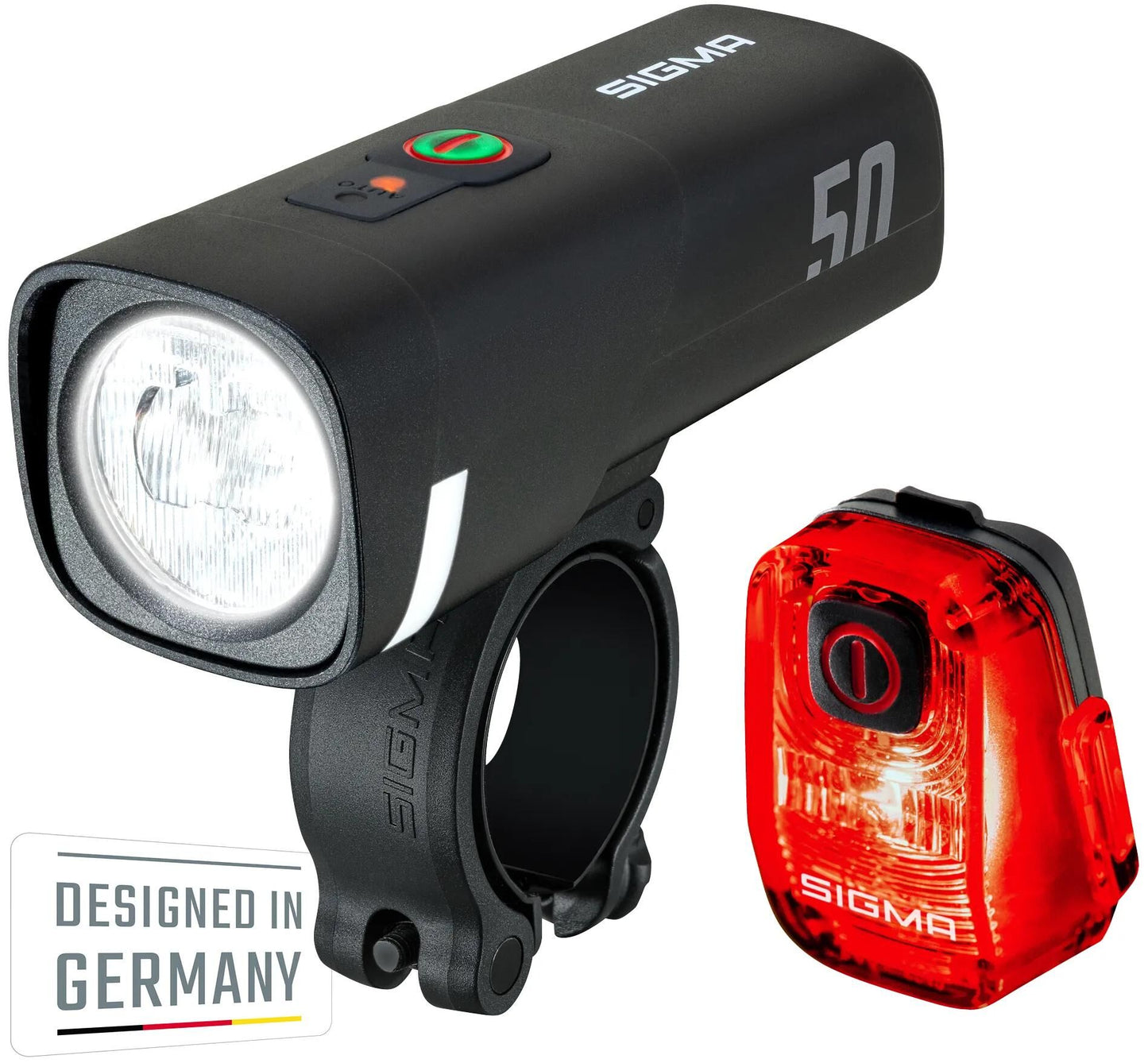 Sigma Sport Sigma Batterielicht Set Aura 50 + Hiro 10