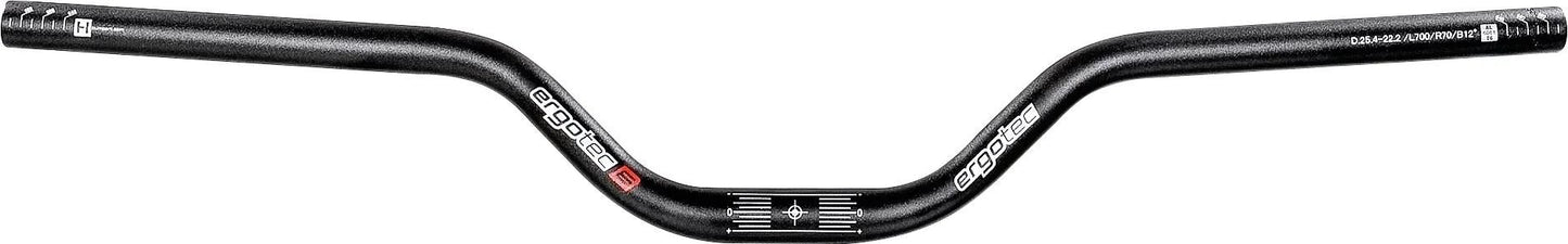 Ergotec Lenkererhöhung 70 25,4 700 mm schwarz